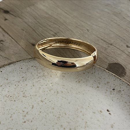 Bracelete Liso - Médio - Dourado