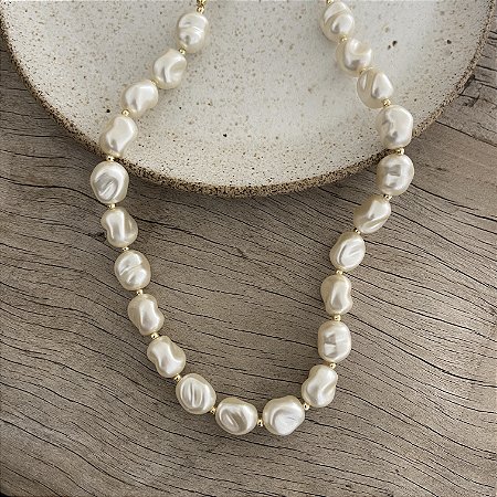 Colar Pérola Barroca - M