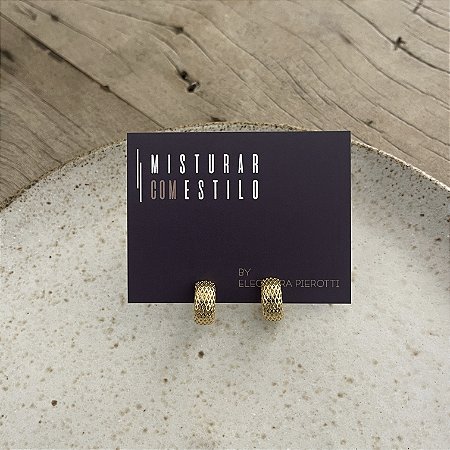 Mini Argola Aramada - PP - Dourada