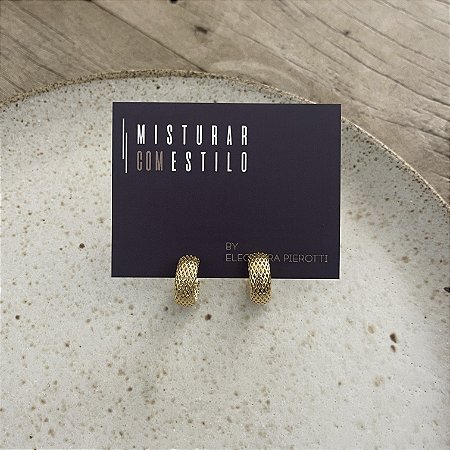 Mini Argola Aramada - P - Dourada