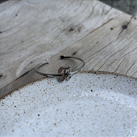 Braclete Fé - G - Ródio
