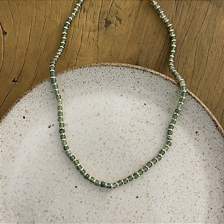 Colar Murano - P - Esmeralda Degrade