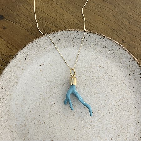 Colar Coral - Turquesa