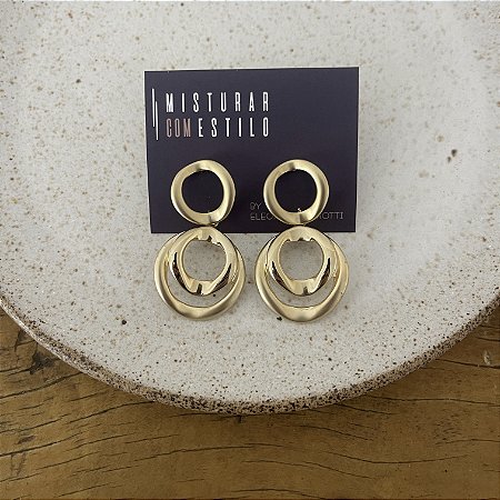 Brinco Angela Argola Dupla Lumière