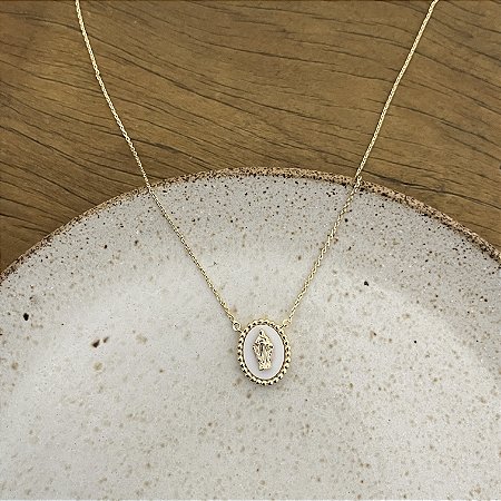 Colar N. S. das Graças - Branco