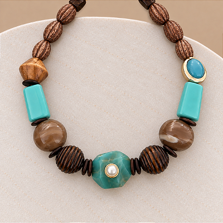 Colar Boho Rafa - Turquesa