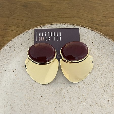 Brinco Orla Pedra - Marsala