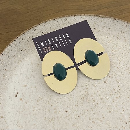 Brinco Orla Duplo Chapa - Verde