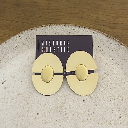 Brinco Orla Duplo Chapa - Manteiga