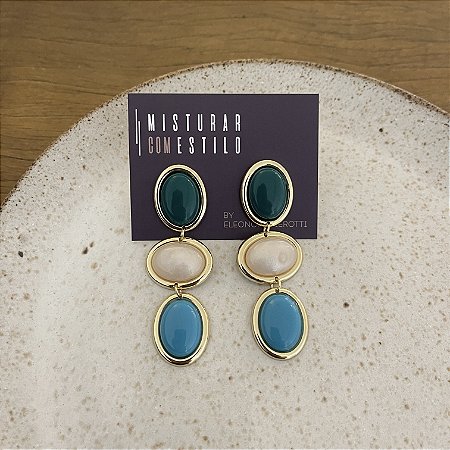 Brinco Orla Triplo - Verde