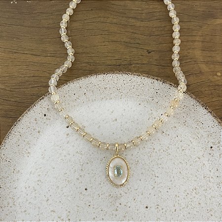 Colar Pedra Natural - Eleonora - Rutilado