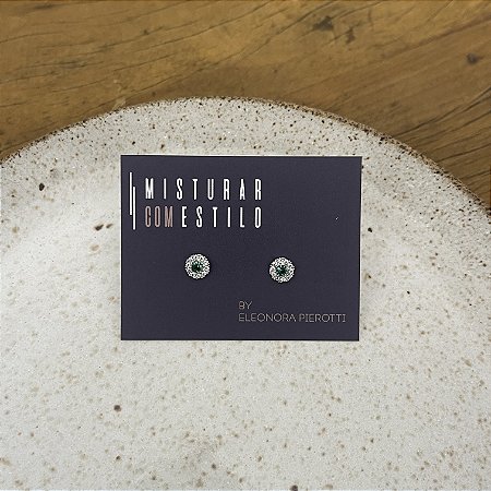 Brinco Pavê com Esmeralda