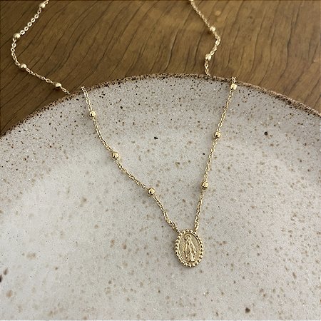 Colar N. S. Graças Esferas