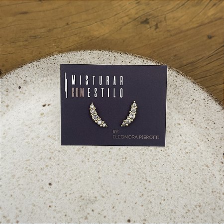 Ear Cuff Cinco Zircônias