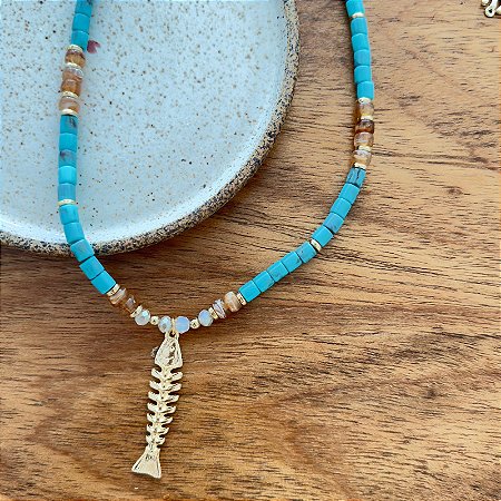 Colar Mar Turquesa - Peixe