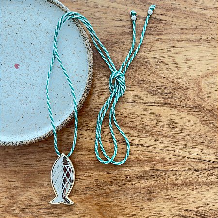 Colar Mar Corda de Algodão - Peixe