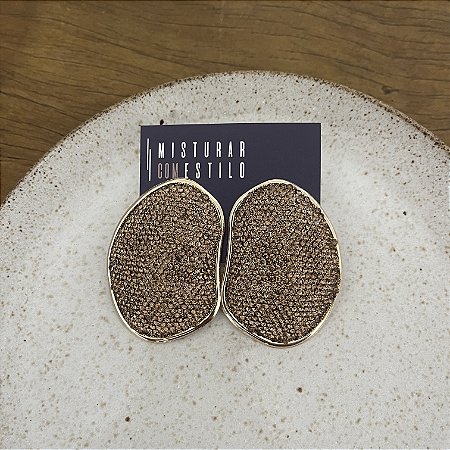 Brinco Festa Brilho Orgânico - Dourado