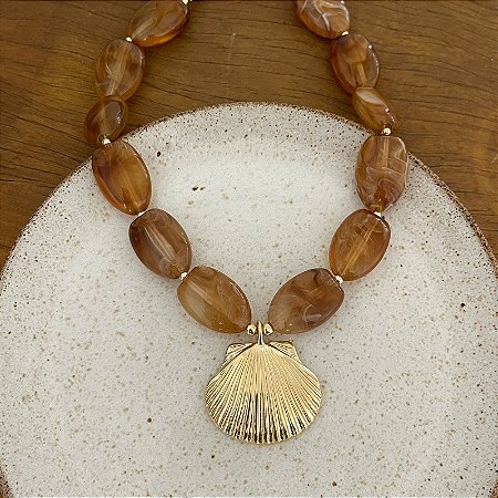 Colar Boho Mar Concha - Tartaruga