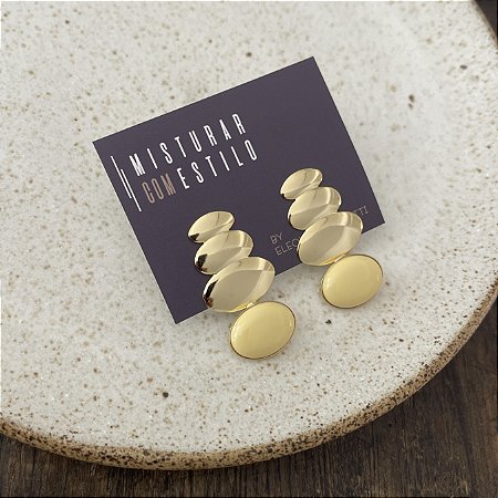 Brinco Orla Liso - Manteiga