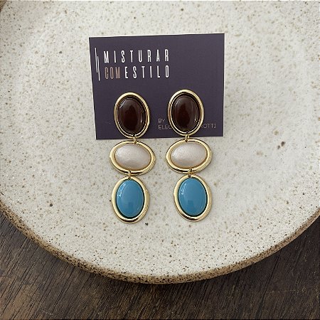 Brinco Orla Triplo - Café