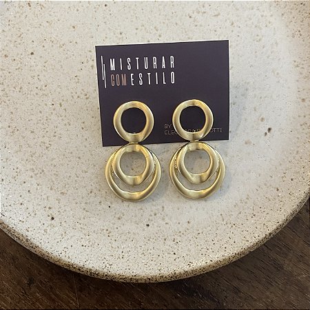 Brinco Angela Argola Dupla Lumière - Fosco