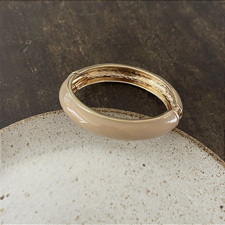 Bracelete Orla Esmaltado - Nude
