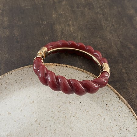 Bracelete Orla de Resina - Marsala