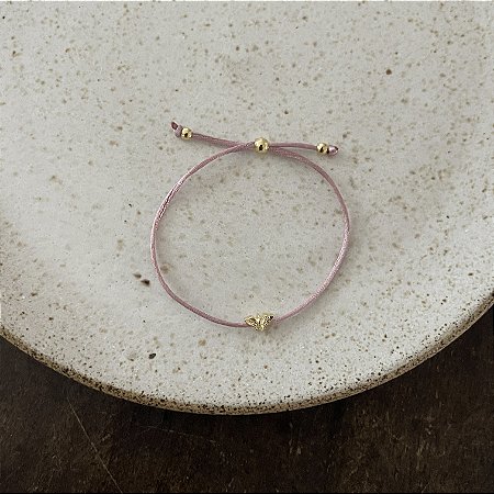 Pulseira de Seda Espírito Santo - Rosa
