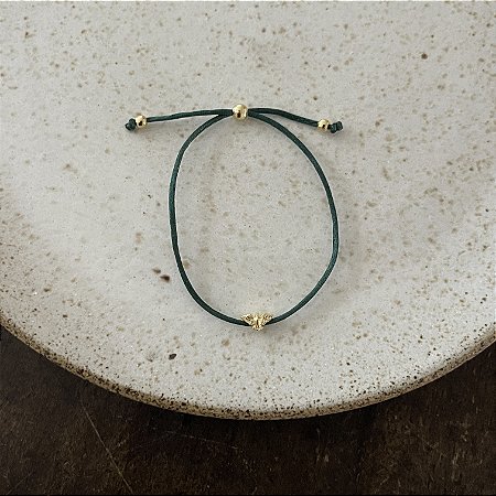 Pulseira de Seda Espírito Santo - Verde