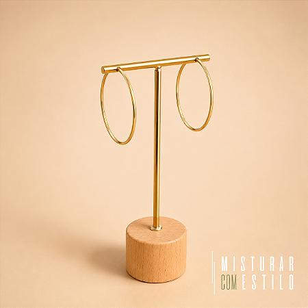 Argola Fina - Dourado
