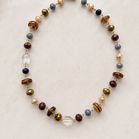Colar Boho Cristais