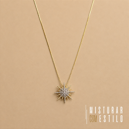 Colar Estrela de Belém - Bicolor
