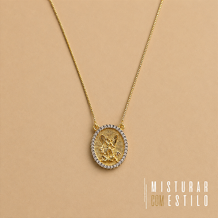 Colar São Miguel Arcanjo - Dourado