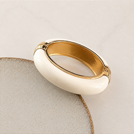 Bracelete Orla Resina - Branco