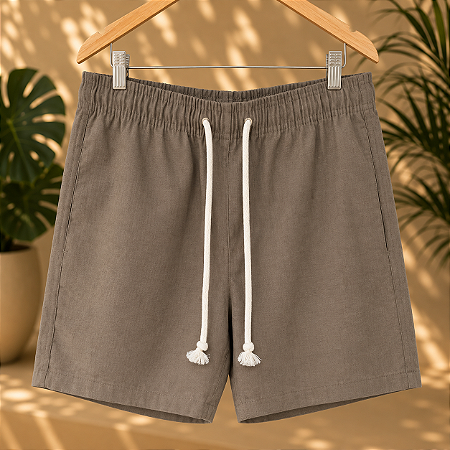 Short - Linho Fendi Mesclado