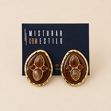 Brinco Orgânico Andes - Marrom Mescla