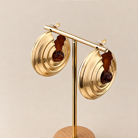 Argola Espiral Lumière - Tartaruga