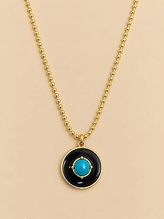 Colar Aurora - Turquesa com Preto