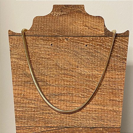 Choker de Malha Dourada curta