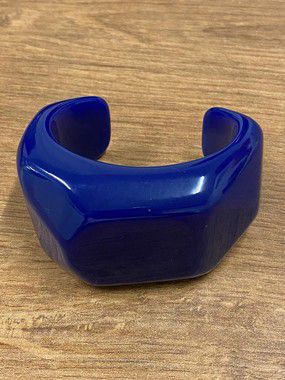 Bracelete Quadrado de Resina - Azul