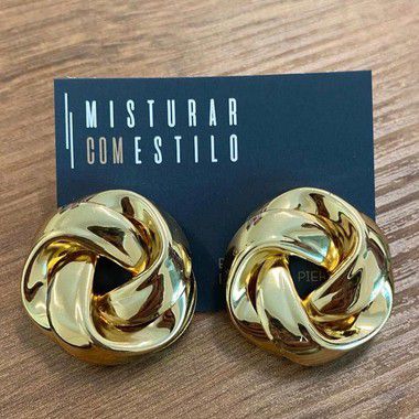 Brinco Rosca Metal - Dourado