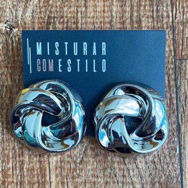 Brinco Rosca Metal - Prata