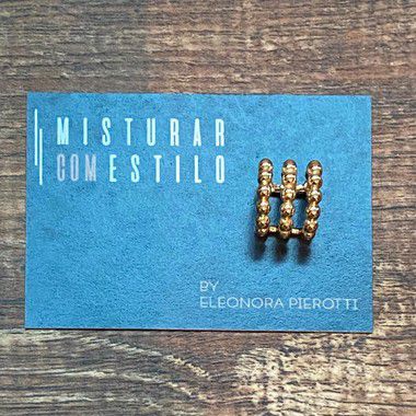 Piercing Trio de Bolinhas - Dourado