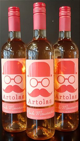 Artolas Pink Moustache 3 Unidades