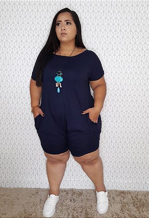 Macaquinho Saruel Plus Size Barra Italiana