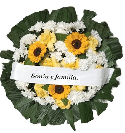 Coroa de flores ( de chão)