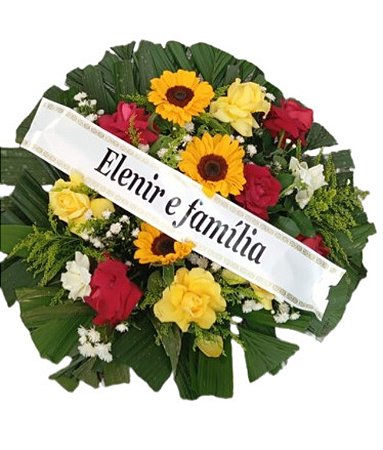 Coroa de flores ( de chão )
