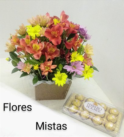 Flores mistas mais ferrero