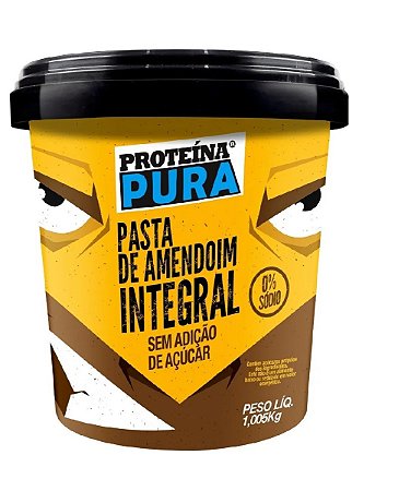 Pasta De Amendoim INTEGRAL - 1,005kg - Proteína Pura