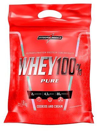 Whey 100% Pure (1,8Kg - SACO) Integralmédica WPC